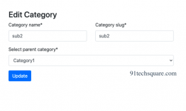 How to update a multilevel category and subcategory in Laravel – Part3?
