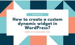 How to create a custom dynamic WordPress widget?
